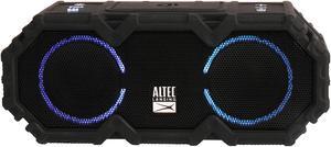 Altec Lansing LifeJacket Jolt - Waterproof Bluetooth Speaker, Durable & Portable Speaker with Qi Wireless Charging and Voice Assistant, Black w/Lights