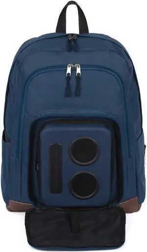Bluetooth Speaker Backpack With 20-Watt Speakers & Subwoofer for Parties/Festivals/Beach. Works with iPhone & Android (Blue)