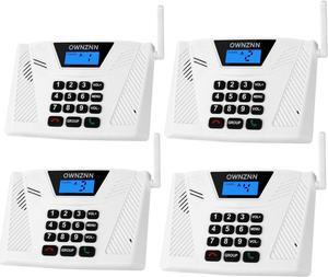 Wireless for Home [Upgraded 2024] Hand Free 5300 Feet Range Intercom Real Time, Two Way Communication Home Intercom System with Group Call Full Duplex Intercom for Office Hotel House(4 Pack)