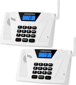 UltraSpeak Intercoms Wireless for Home, Two-Way Real-time Intercom Full Duplex Wireless Intercom System for Home Use, House Intercom System for Business with 1200 Feet Range (2 Stations)