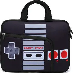 14 15 15.4 15.6 inch Laptop Handle Bag Computer Protect Case Pouch Holder Notebook Sleeve Neoprene Cover Soft Carrying Case with Extra Pockets for Dell Lenovo Toshiba HP Chromebook ASUS Acer(Games)