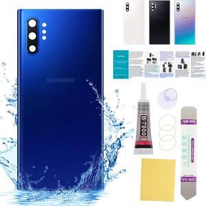 for Samsung Galaxy Note 10 Plus Back Cover Glass Replacement 6.8-Inches SM-N975U All Carriers with Installation Manual + Repair Tool Kit (Aura Blue)