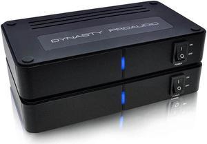 Wireless Surround Sound Rear Speakers Kit with 2 x 50W Amplifier Built-in, 5.2G / 5.8GHz Dual Band Selectable, Total 106 RF Channel Auto Switching, Black