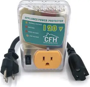Heavy Duty 20-Amp 2400-Watt Appliance Surge Protector Smart Plug with Outlet Saver Power Cord
