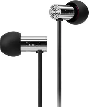 Final E3000 in-Ear Headphones, Hi-Fi Sound Quality, Hires Certified, Award Winning, Stainless Steel Housing, 3.5mm Standard Plug, Natural Sound with Extended Bass, Designed in Japan