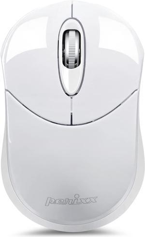 Perixx PERIMICE-802W Wireless Bluetooth Mouse - Portable Design for Windows, iOS, and Android Tablet - White