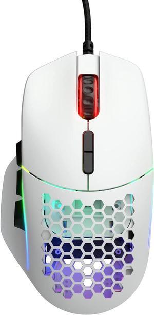 Gaming Model I 2 Wireless Gaming Mouse - Hybrid 2.4Ghz & Bluetooth, 75g Superlight, 9 Buttons (2 Swappable), RGB, PTFE Feet, MMO/MOBA/FPS, Long Battery Life, Side Thumb Rest - White