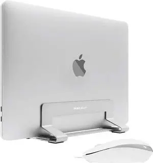 Macally Wired Computer Mouse and an Adjustable Vertical Laptop Stand, Ultimate Final Touch to Your Office