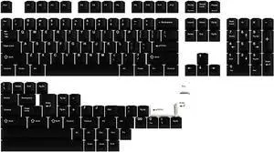 DROP GMK White-On-Black Custom Mechanical Keyboard Keycap Set - 146-keys, Doubleshot ABS Bow, Cherry Profile, for 60%, TKL, 1800 Layouts, etc.,