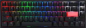 Ducky One 2 RGB 65% Mechanical Keyboard: Kailh Box Jade, High-Density PBT Tripleshot Keycaps, RGB, US, Black