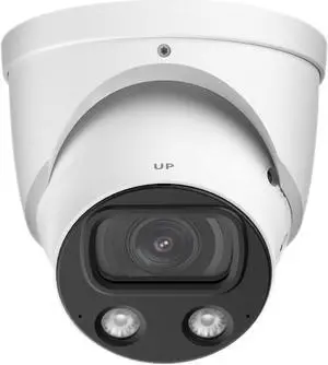 EmpireTech IPC-Color4K-T 4K Full-Color Ultra Low Light 8MP 1/1.2" CMOS Smart AI Starlight Turret IP Camera,Build-in Warm LED, Built-in Mic,SMD 3.0,PoE and ePoE,IPC-Color4K-T 3.6mm White