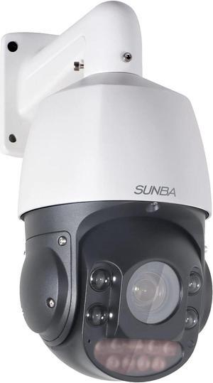 SUNBA 4K 30X Optical Zoom IP PoE+ Outdoor PTZ Camera Outdoor, Two-Way Audio High Speed Security PTZ Dome, Long Range Infrared Night Vision up to 1000ft (405-D30X 4K)