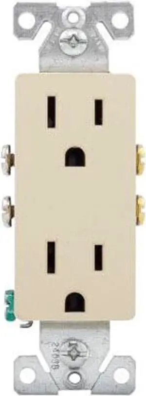 1080P HD Wi-Fi Functional Wall Outlet Receptacle Spy Camera P2P WiFi Power Plug Socket Hidden Nanny Cam Spy Camera, 120V AC Wired (Color: Ivory/Type: Square Face)