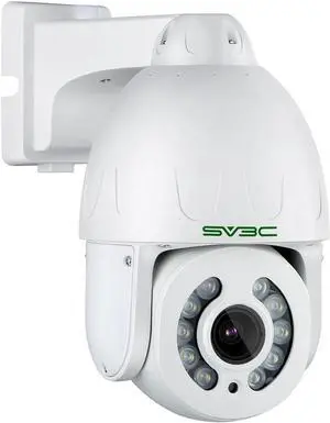 SV3C 5MP PTZ Outdoor Camera, ONVIF POE IP Home Security Camera, 5X Optical Zoom Auto Tracking, Super HD10 Spotlights Color Night Vision, Two Way Audio, Waterproof, Motion Detection, BuleIris, Camhipro