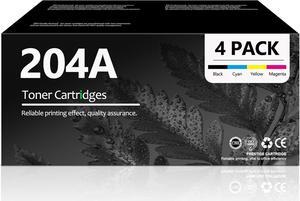 204A Toner Cartridge Set 4-Pack High-Yield (with Chip) Replacement  204A Work with Color Pro M154a M154nw, Color Pro MFP M180n M181fw M181fdw M180nw Printers | CF510A CF511A CF512A CF513A