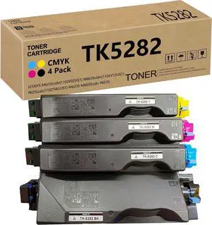 TK5282 TK-5282 Toner Cartridge Compatible for Kyocera TK-5282K TK-5282C TK-5282M TK-5282Y for Kyocera Ecosys M6235 M6635cidn P6235 M6235cidn(1102V02US1) M6635cidn(1102V12US1) P6235cdn(1102TW2US1)