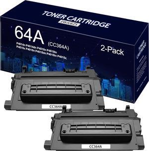 64A CC364A Black Toner Cartridge Compatible 64A CC364A Toner Replacement  P4014n P4014dn P4015n P4015dn P4015tn P4015x P4515n P4515tn P4515x (2 Pack).