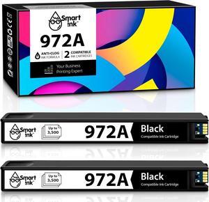 Smart Ink Compatible Ink Cartridge Replacement  972A 972 (2 Pack Combo) to use with PageWide Pro 477dw 577dw 452dw 477dn 452dn 577z 552dw 377dw P55250dw Printers