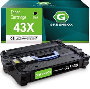 GREENBOX Remanufactured 43X High Yield Toner Cartridge Replacement  43X C8543X  Laserjet 9040 9040dn 9050 9050n 9000N 9000dn 9040 9000 9050 9040mfp 9050mfp Printer (Black, 30,000 Pages)