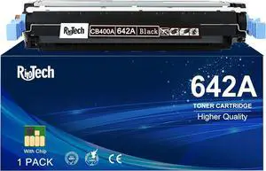 Ennovor 642A Black Toner Cartridge,Compatible for HP 642 A CB400A for HP Color Laserjet CP4005 Series CP4005DN CP4005N Printer, ( 1 Pack ,Up to 7,500 Pages )