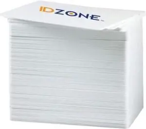 Fargo 45200 Color Ribbon YMCKO - 500 Prints for DTC4500 and DTC4500e Printers with 500 ID Zone Premium White Blank Plastic CR80 30 Mil PVC Cards