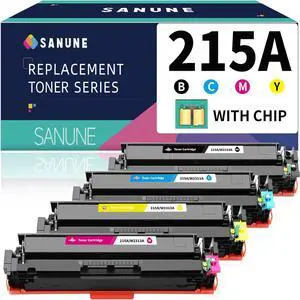 Ennovor 215A Toner Carteidges 4 Pack with Chip Replacement for HP 215A 215 W2310A W2311A W2312A W2313A Compatible with HP Color Pro M155 M155a M155nw MFP M182 M182n M182nw M183 M183fw Printer Ink