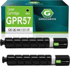 GREENBOX GPR-57 GPR57 0473C003 Remanfactured Toner Cartridge (42,1000 Yield) Compaitable for Canon imageRUNNER Advance 4525i 4535i 4545i 4551i 4535i 4545i 4551i Printers,2 Black GPR57 Toner Cartridge