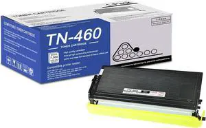 1-Pack Black TN460 Toner Cartridge High Yield: Compatible TN460 TN-460 Replacement for Brother DCP-1200 1400 HL-1230 1240 1470N 8300 MFC-9650 9750 9800 9870 P2500 IntelliFax-4100 4750 4750e Printer
