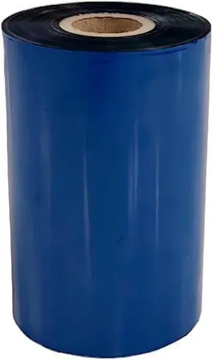 Thermal Transfer Ribbon Roll Printer Ink 24 Rolls  Bulk Black Standard Resin-Enhanced Wax Ribbons (4.33" x 1476'/110mm x 450m)  (24 Rolls)