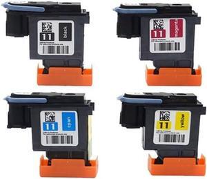 OEM for H-P 11 Printhead C4810A - Black C4811A - Cyan C4812A - Magenta C4813A - Yellow Print for H-P Designjet 70 100 110 111 120 500 510 800 Printer(Color:1Black 1Cyan 1Magenta 1Yellow)