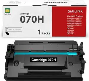 Ennovor 070H 070 Black Toner Cartridge 1-Pack Compatible for Canon 070H 070 CRG070H CRG-070H CRG070 CRG-070 Toner Cartridge for Canon imageCLASS MF465 MF462 LBP247 LBP246 Printer Ink
