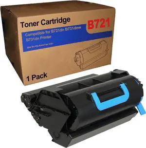 Ennovor 1PK B721 B731 Black Toner Cartridge for 45488801 High Yield Black Toner Cartridge Compatible for Oki B721dn B731dnw B731dn