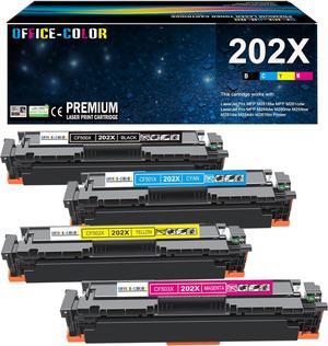 202X Toner Cartridges Set Replacement  202X Works with HP Color Laserjet Pro MFP M281fdw Toner, M281cdw M254dw M281fdn M254dn M254nw M281 M254 Toner Printer (Black,Cyan,Magenta,Yellow)