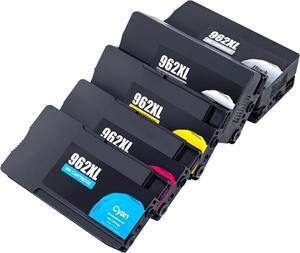TIANSE 962XL Ink Cartridges Combo Pack 5 Pack Compatible   OfficeJet Pro 9010 9012 9015 9018 9019 9020 9025 Printer High Yield Yellow Cyan Black Magenta Red
