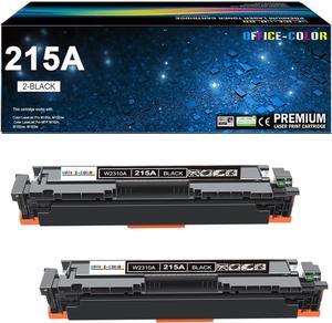 215A Black Toner Cartridge Replacement  215A W2310A Black Toner Cartridge  Color Pro M182nw M183fw M182 M183 M155 Series Printer Ink (2 Pack)