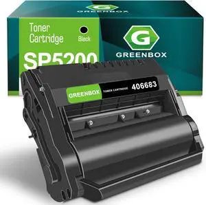 Ennovor GREENBOX Remanufactured SP 5200 Toner Cartridge Replacement for SP5200 406683 for Aficio SP 5200 5200DN 5200S 5210 5210SF 5210DN 5210SR Printer ( 25,000 Pages )