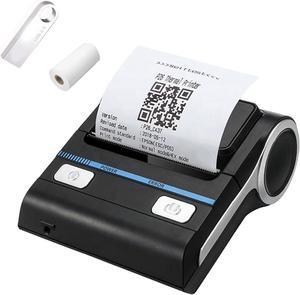 80mm Bluetooth Portable Thermal Receipt Printer,only Compatible with Android/Windows, Can't Support iOS/ipad/MAC,3 inch Ticket Wireless Android Bill Invoice Printer for Small Business