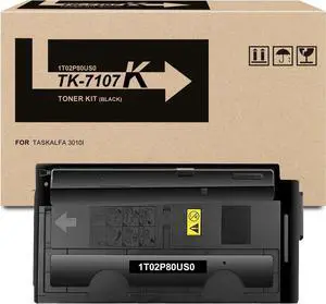 Ennovor BUEGOO TK-7107 Black Toner Cartridge Replacement for Kyocera TK7107 1T02P80US0 Toner for TASKalfa 3010i Printers, 1 Pack
