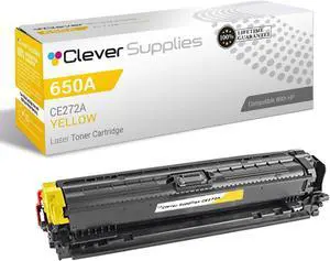 Compatible Toner Cartridge Replacement for  M750n CE272A Yellow  650A Color CP5520 CP5520dn CP5520n Enterprise CP5520 M750 CP5520dn M750dn CP5520n