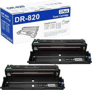 Ennovor 2-Pack DR820 Drum Unit High-Yield Printing - Replacement for Brother DR-820 DR 820 HL-L6200DW L6200DWT L6400DW L6400DWT MFC-L6700DW L6800DW L6900DW Printer