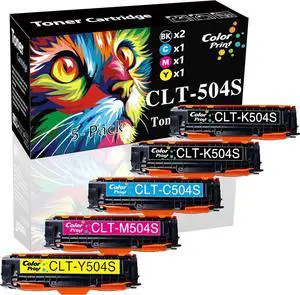 ColorPrint Compatible Toner Cartridge Replacement for Samsung 504S CLT504S CLT-504S CLTK504S CLTM504S CLTC504S CLTY504S for CLP-415NW CLP-475 CLP-4195FW Xpress C1810W C1860FW Printer (2BCMY, 5-Pack)