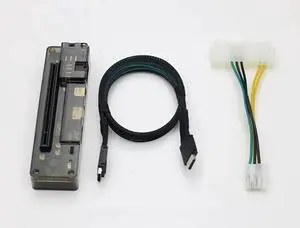 JMT M.2 M Key to OCulink-Compatible GPU Docking Station PCIe 4.0 X4 64GB/s for Mini PC Notebook Laptop to External Video Graphic Card (No M.2 Adapter)