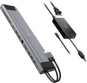 j5create USB C Dual 4K 60Hz Display Docking Station (12-in-1), Built-in M.2 SSD Slot, HDMI, DisplayPort, 10Gbps USB-A, Card Reader, PD 100W, Ethernet+ j5create USB Type C PD 100W Fast Charger j5create USB C Dual 4K 60Hz Display Docking Station (12-in-1), Built-in M.2 SSD Slot, HDMI, DisplayPort, 10Gbps USB-A, Card Reader, PD 100W, Ethernet+ j5create USB Type C PD 100W Fast Charger