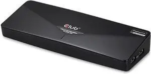 Club3D 4K Docking Station for Laptops DP & HDMI/USB 3.0-4K Ultra HD Universal Laptop Dock (CSV-3103D)