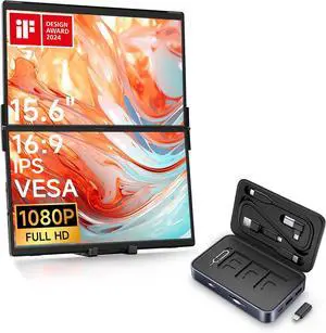 JSAUX FlipGo Lite 15.6'' Portable Monitor with 12 in 1 USB Laptop Magnetic Docking Station JSAUX FlipGo Lite 15.6'' Portable Monitor with 12 in 1 USB Laptop Magnetic Docking Station