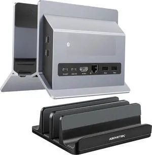 AboveTEK Vertical Laptop Stand, USB C Docking Station MacBook Docking Station with M.2 SSD Expansion AboveTEK Vertical Laptop Stand, USB C Docking Station MacBook Docking Station with M.2 SSD Expansion