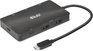 Club3D CSV-1598 USB Gen2 Type-C to Dual DisplayPort 4k60Hz 7-in-1 Portable Dock