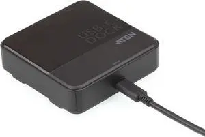 ATEN UH3233 USB-C Dual-HDMI Mini Dock 2 Monitors Dual Display Video Output 1920 x 1080 or 4K on Single Display - Plug and Play - Thunderbolt Dock for Laptop PC Tablets TAA Compliant