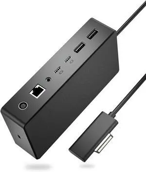 Surface Dock 2,Surface Docking Station 2 with 199W Power Supply,Type-C 4K Display Port*2,USBA*2/Type C*2 Data Transmission,1G Ethernet,Audio Compatible with Surface Laptop,Go,Pro 11/10,Book 3/2