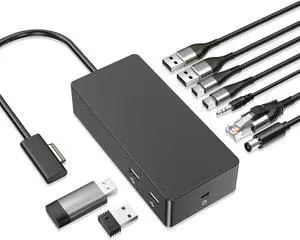 Surface Dock,Surface Pro Docking Station with 90W Power Supply,Ethernet,Mini DP*2,USB 3.0 * 4,Audio for Surface Pro 9/8/X/7/6/5/4/3, Surface Laptop go/5/4/3/2/1, Surface Book 3/2/1